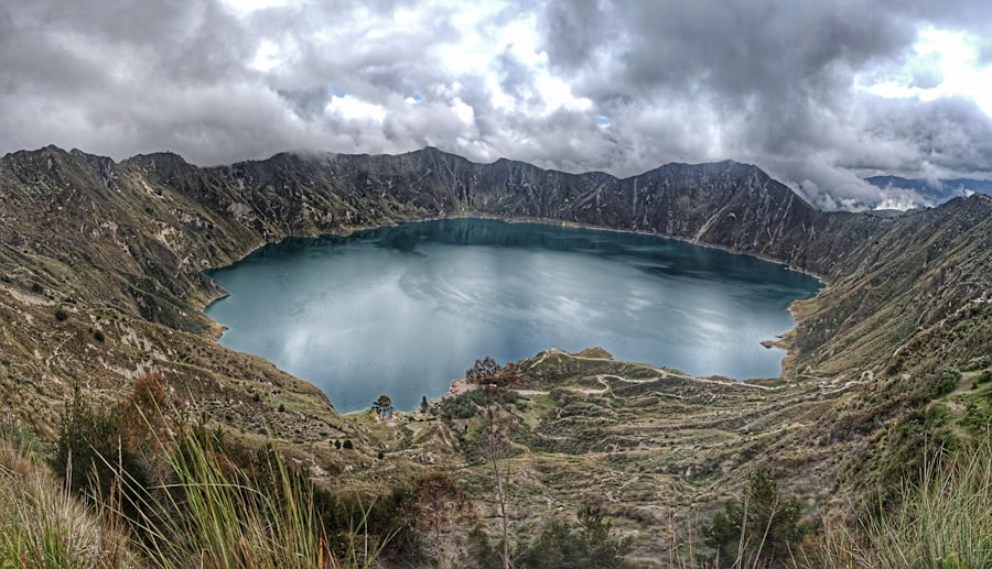 Laguna del Quilotoa, cráter volcánico en los Andes ecuatorianos